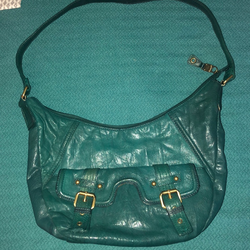 Green Stone Mountain Leather Purse